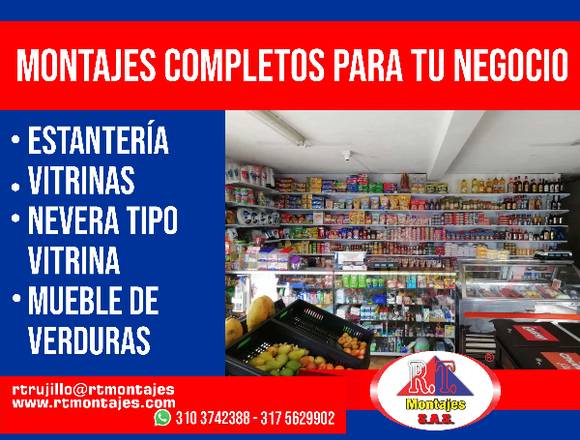 Montajes completos supermercados y minimercados