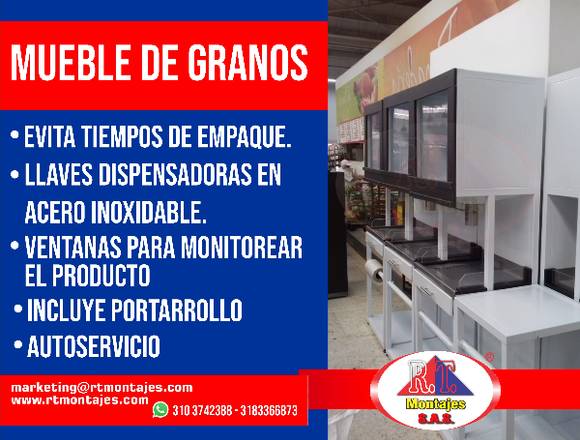 MUEBLE DISPENSADOR DE GRANOS