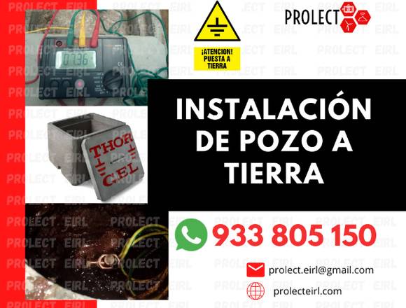 INSTALACIÓN DE POZO A TIERRA CON CERTIFICADO