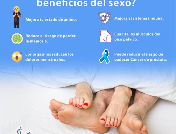 ¿Sabes cuáles son los beneficios del sexo?