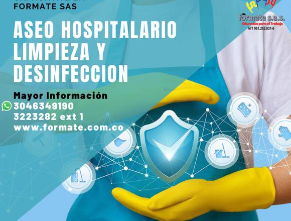 Curso de Aseo Hospitalario Limpieza  Presencial