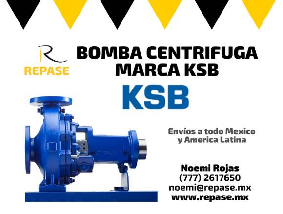 BOMBA CENTRIFUGA MARCA KSB