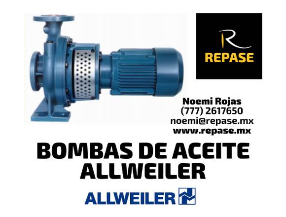 BOMBAS DE ACEITE ALLWEILER