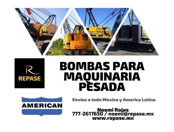 BOMBAS PARA MAQUINARIA PESADA AMERICAN