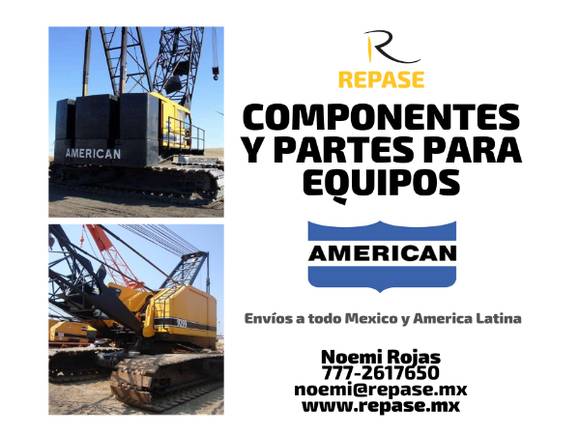 COMPONENTES Y PARTES PARA EQUIPOS AMERICAN