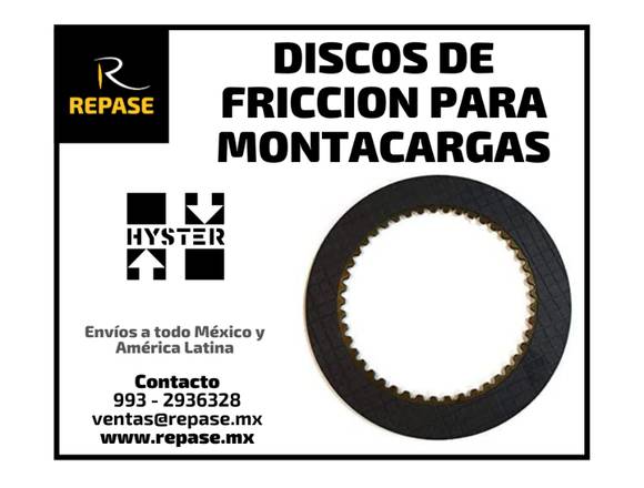 DISCOS DE FRICCION DE MONTACARGAS HYSTER