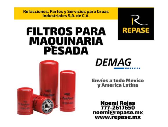 FILTROS PARA MAQUINARIA PESADA DEMAG