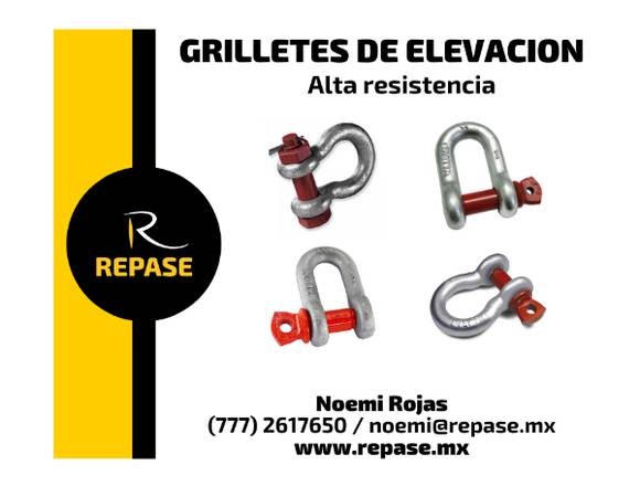 GRILLETES DE ELEVACIÓN DE ALTA RESISTENCIA