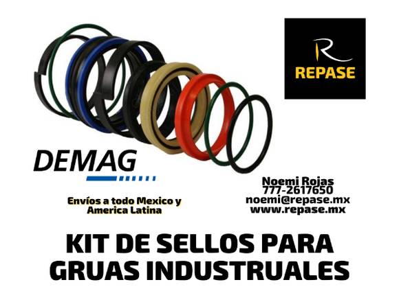 KIT DE SELLOS PARA GRUAS INDUSTRIALES DEMAG