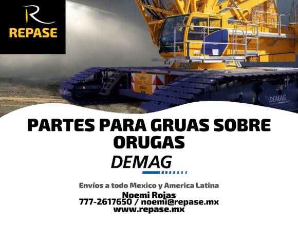 PARTES PARA GRUAS SOBRE ORUGAS DEMAG