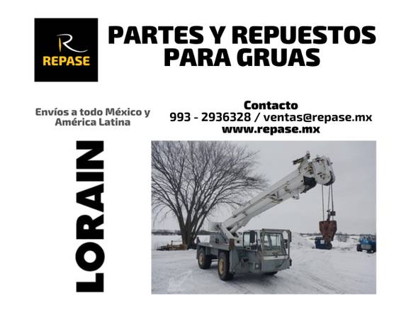 PARTES Y REPUESTOS PARA GRUAS LORAIN