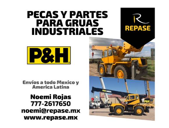 PECAS Y PARTES PARA GRUAS INDUSTRIALES P&H