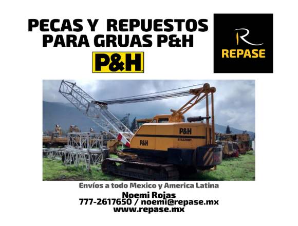 PECAS Y REPUESTOS PARA EQUIPOS P&H