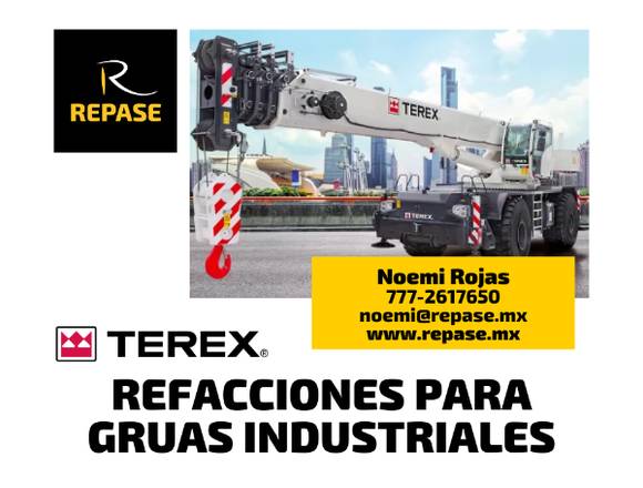 REFACCIONES PARA GRUAS INDUSTRIALES TEREX