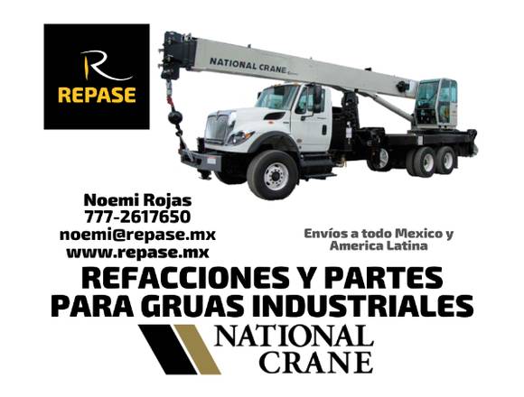 REFACCIONES PARA GRUAS INDUSTRIALES NATIONAL CRANE