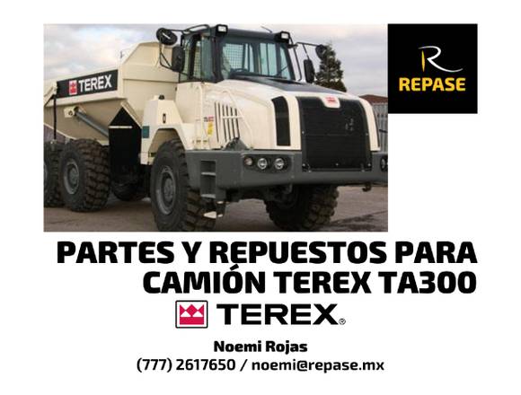 PARTES Y REPUESTOS PARA CAMION TEREX TA300