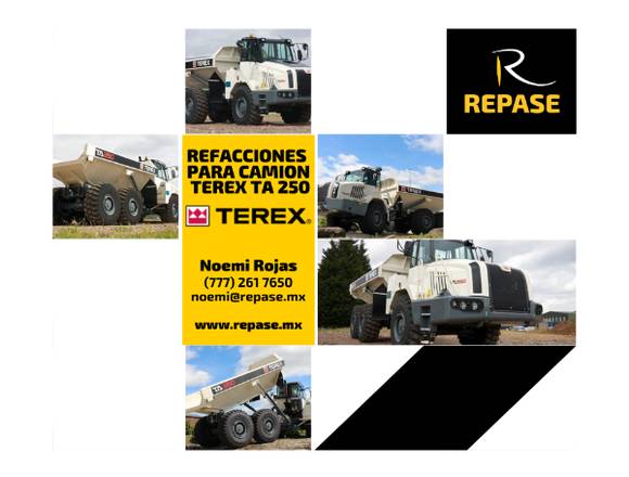 REFACCIONES PARA CAMION TA250 TEREX