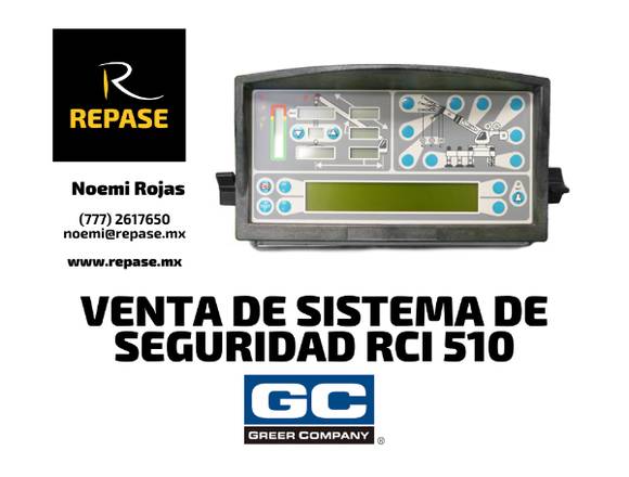 VENTA DE SISTEMA DE SEGURIDAD RCI-510 GREER C.