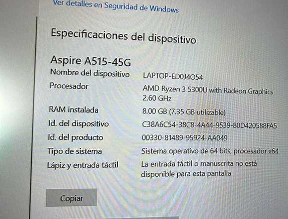 Laptop acer Aspire 5 A515