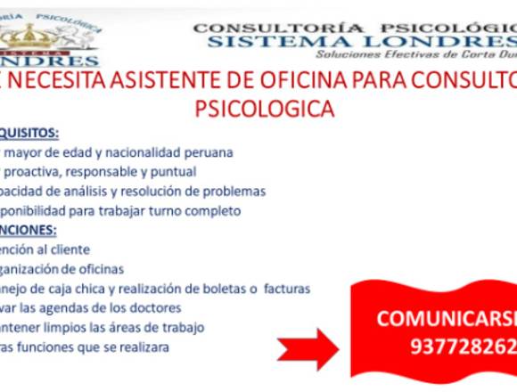 ASISTENTE DE OFICINA