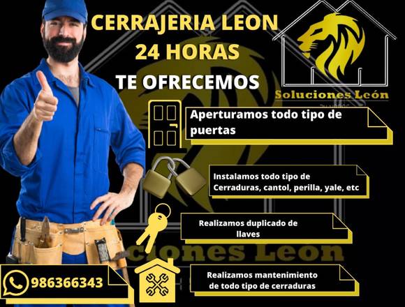 Cerrajeros leon disponibles 