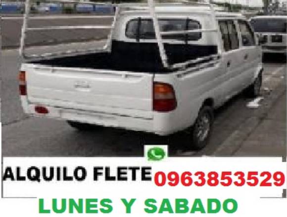 CAMIONETA FLETE PEQUEÑAS MUDANZAS SOLO