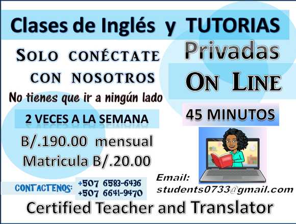 CURSOS DE INGLÉS Y AFIANZAMIENTO ESCOLAR