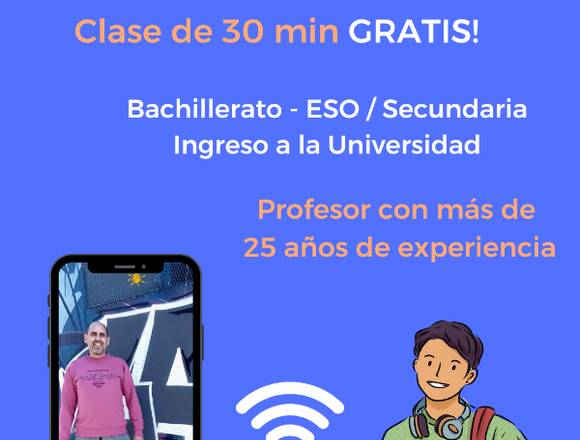 Clases online de matemática.