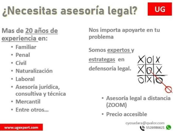 ¿Necesitas asesoria legal?