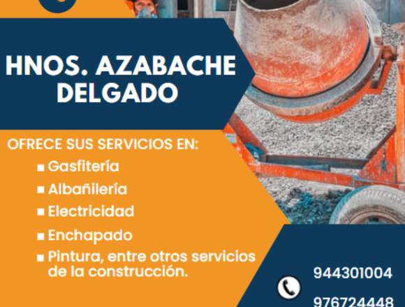 OFRECEMOS SERVICIOS EN EL RUBRO DE LA CONSTRUCCIÓN