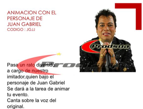 Imitador de Juan gabriel gran descuento hoy 