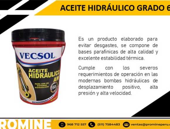 ACEITE HIDRÁULICO GRADO 68 / PROMINE