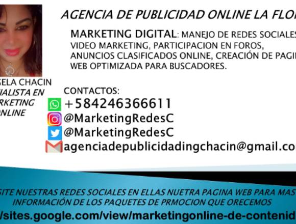 OFREZCO MIS SERVICIOS DE PUBLICIDAD ONLINE 