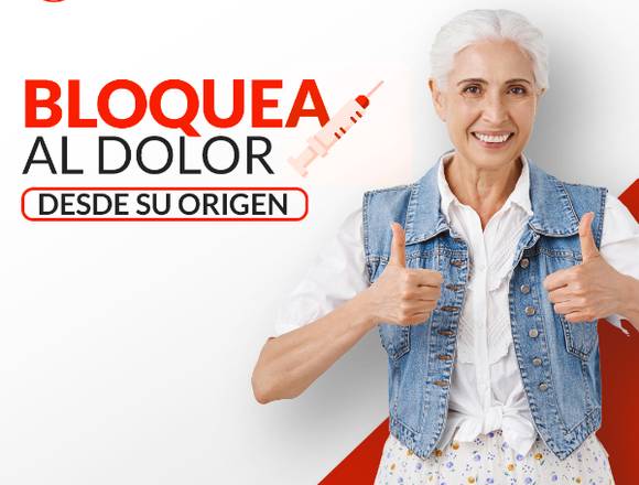 ¡Bloquea el dolor desde su origen!