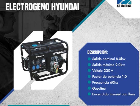 ALQUILER DE GRUPO ELECTROGENO HYUNDAI