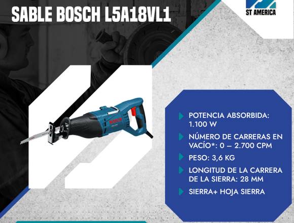  ALQUILER DE SIERRA SABLE BOSCH L5A18VL1