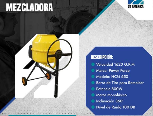  ALQUILER DE TROMPO – MÁQUINA MEZCLADORA