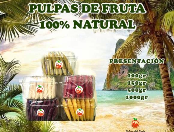 VENTA DE PULPA DE FRUTAS 100% NATURAL