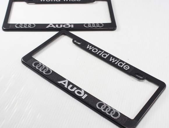 Par Porta Placas Audi Alta Calidad Tipo Original