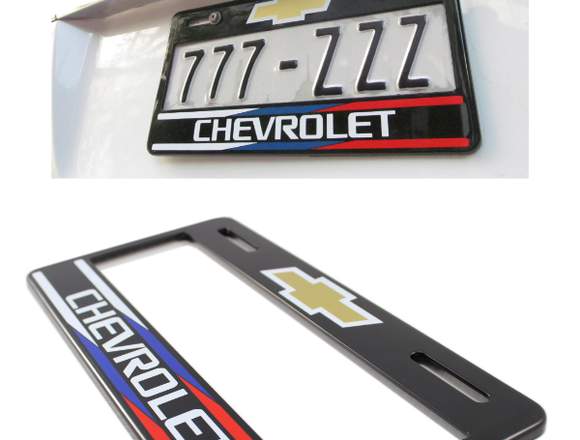 1 Porta Placas Universal Chevrolet 31x16 Calidad