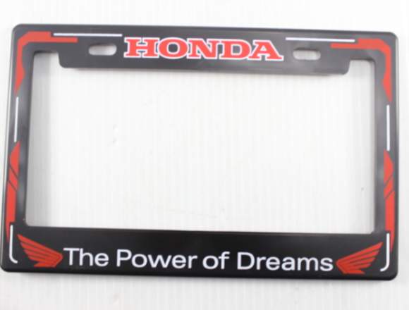 1 Portaplacas Grande Moto Honda 22x14 Plastico
