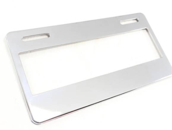 1 Portaplacas Cromado  Plastico 31x16 Calidadm1