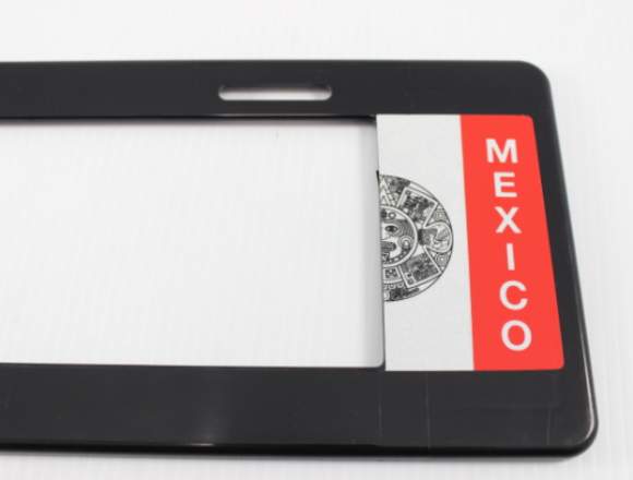 1 Porta Placa Mexico Europeo Chico 42x16 Mod 1