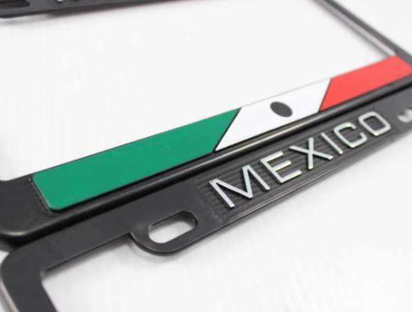 Par Porta Placas Mexico 31x16 Calidad Y Diseño