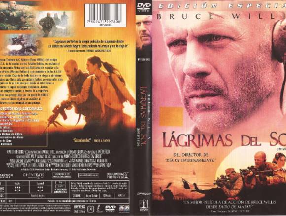 Lágrimas Del Sol Dvd Original Bruce Willis Usado