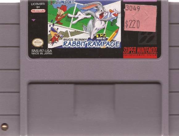 Rabbit Rampage Super Nes Funciona Perfecto Usado 