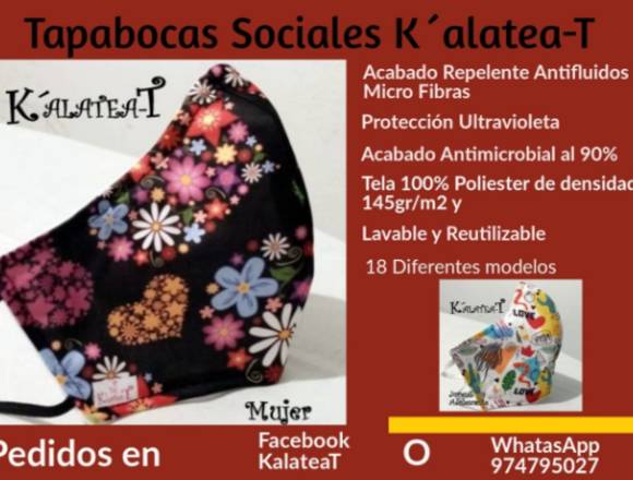 Lindos Tapabocas Sociales 