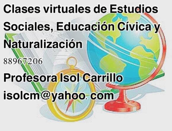 Clases y tutorías Estudios Sociales y Cívica