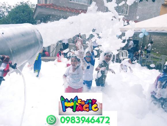 Fiestas infantiles, cañón de espuma, 0983946472