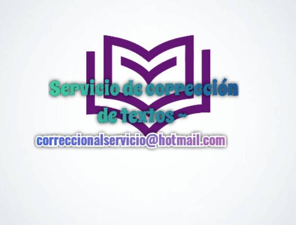 Servicio de corrección de textos ~